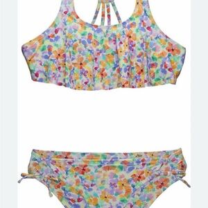 Hobie Colorful Floral Kids Bikini Set